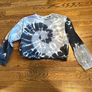 Tie Dye Crewneck with Banded Waist